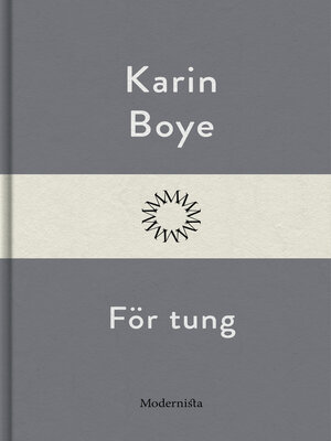 cover image of För tung
